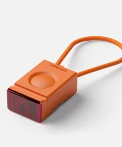 Bookman Block Rear Light -France Pièces Pour Vélos Soldes Block Light Orange Rear Perspective 1800x1800