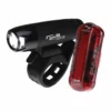Eclairages Moon Nova 80 And Pulsar (avant Et Arrière) -France Pièces Pour Vélos Soldes Moon Nova 80 And Pulsar Set Bike Light Sets Black Red AW17 LAA583