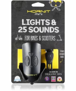 Hornit MINI Bike Light And Horn -France Pièces Pour Vélos Soldes hornit mini light wing clip black06